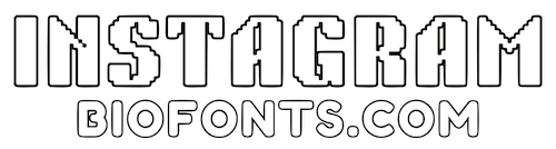 Instagram Bio Fonts
